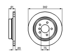 FREN DİSKİ. ARKA. 312.0 /20.0-18.4 MM