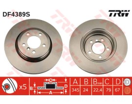 FREN DISKI ARKA ADET BMW E65