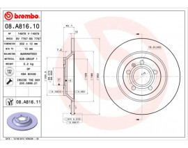 FREN DISKI ARKA AUDI A6 06-11 C427C44C417:C450