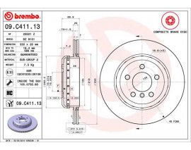 FREN DISKI ARKA BMW F10-F11 520/525/530/d