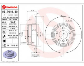 FREN DISKI ARKA BMW X5 E53 3.0/d-4.4 00 06 KAPLAMALI