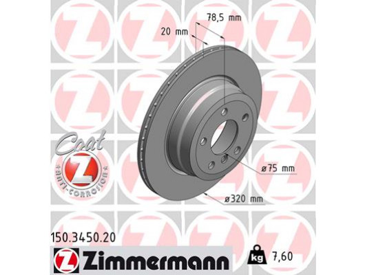 FREN DISKI ARKA BMW X5 E70 LCI F15 X6 E71 F16
