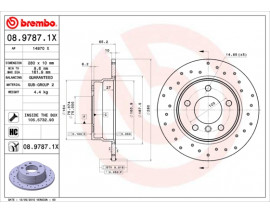 FREN DISKI ARKA DELIKLI BMW E81-E87 116I 118D 118I