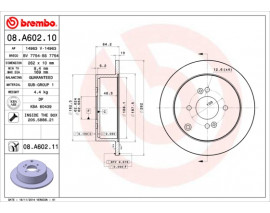 FREN DISKI ARKA DUZ- 262-4 - HYUNDAI ACCENT-ERA 07 11/GETZ 02 /I20 08 11/RIO 05 11