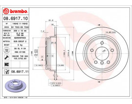 FREN DISKI ARKA DUZ KAPLAMALI BMW SERIES 5 E39 520I 96 - 03