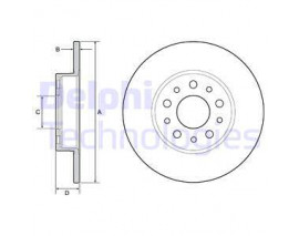 FREN DİSKİ ARKA FIAT 500 L 12 EGEA 15 1.0 1.3 MTJ 1.4 1.6 MTJ 15 251x41x5 DELİK