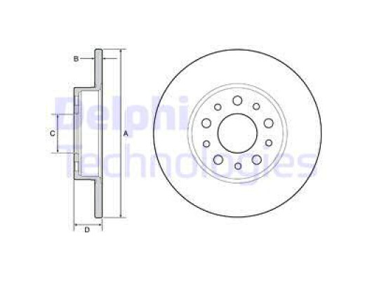 FREN DİSKİ ARKA FIAT 500 L 12 EGEA 15 1.0 1.3 MTJ 1.4 1.6 MTJ 15 251x41x5 DELİK