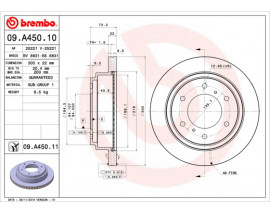 FREN DISKI ARKA HAVALI- 300-6 UV Coated MITSUBISHI PAJERO 00 10