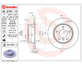FREN DISKI ARKA KAPLAMALI BMW E81-E87 116I 118D 118I