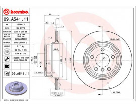 FREN DISKI ARKA KAPLAMALI BMW X5 E53 4.6-4.8