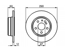 FREN DISKI ARKA MERCEDES S-CLASS W140 91 98