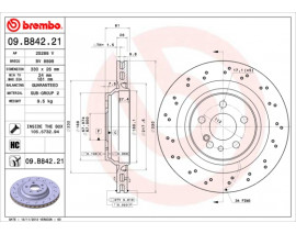 FREN DISKI ARKA MERCEDES S-CLASS W220 S 55 AMG 02 05