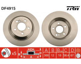 FREN DISKI ARKA MERCEDES S-CLASS W221 C216