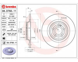 FREN DISKI ARKA MERCEDES W177 W247 C118 SPOR TIP