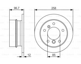 FREN DISKI ARKA MERCEDES W463 B901 B904 . VW LT 28-35-46
