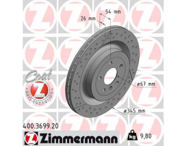 FREN DISKI ARKA MERCEDES X166 W166 C292