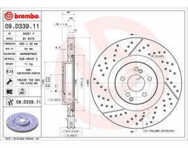 FREN DISKI ARKA MERCEDES X290 C253 X253