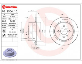 FREN DISKI ARKA STANDARD BMW