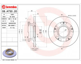 FREN DISKI ARKA STANDARD FORD