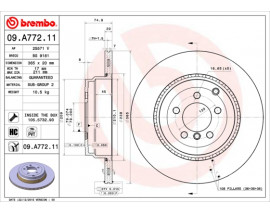 FREN DISKI ARKA UV Coated LANDROVER RANGE ROVER III 4.4 V8 - 5.0