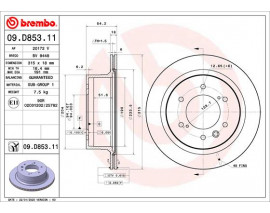 FREN DISKI ARKA UV COATED MITSUBISHI