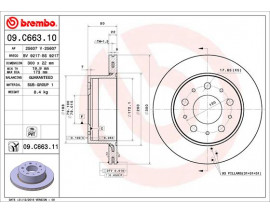 FREN DISKI ARKA UV COATED PEUGEOT
