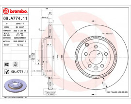 FREN DISKI ARKA UV Coated RANGE ROVER L320