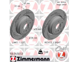 FREN DİSKİ ARKA X5 2007 X6 2008 986479442-DF4854S