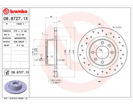 FREN DISKI ARKA XTRA CITROEN