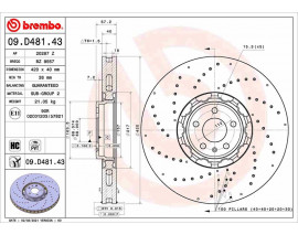 FREN DİSKİ AUDI A6 C8 AVANT 4A5 05/18- -AUDI A7 SPORTBACK 4KA 10/17-