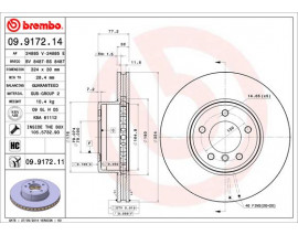 FREN DISKI BMW 5 SERI E60 ON 2002-2010 OTOM. KAPLAMALI