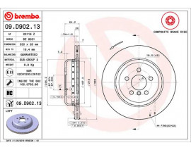 FREN DISKI BMW G-20/21/23/30/80 B46/48/57 ARKA SOL