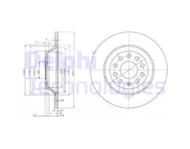FREN DİSKİ ÇİFTLİ PAKET - BOYALI. DELİKSİZ ARKA AUDI A6 05/2004 06/2011