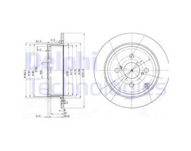FREN DİSKİ ÇİFTLİ PAKET . DELİKSİZ ARKA TOYOTA COROLLA 11/2001 02/2007
