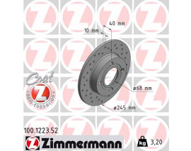 FREN DİSKİ DELİKLİ 986478216-DF1536