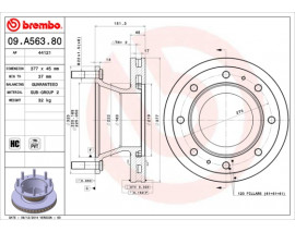 FREN DİSKİ IVECO EUROCARGO I-III 01/91-09/15-IVECO EUROCARGO IV 05/13- -IVECO EUROCARGO V 09/15- -IV