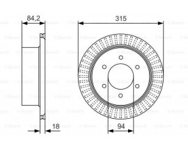 FREN DİSKİ MITSUBISHI PAJERO SPORT
