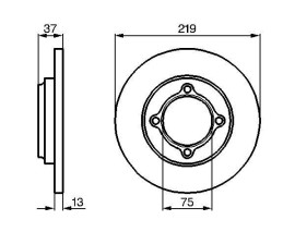 FREN DİSKİ. ÖN. 219 / 13-11 MM