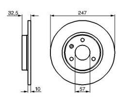 FREN DİSKİ. ÖN. 247 / 10-9 MM