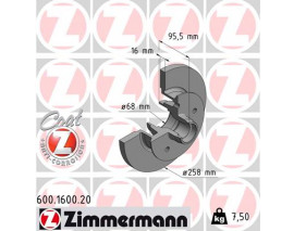 FREN DİSKİ. ÖN. 258.0 /15.0-13.0 MM 986478224-DF1534-DF2587