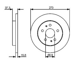 FREN DİSKİ. ÖN. 273 / 16-14 MM