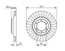 FREN DİSKİ. ÖN. 277.0 /22.0-20.4 MM