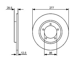 FREN DİSKİ. ÖN. 277 /12.5-11.5 MM