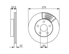 FREN DİSKİ. ÖN. 279.0 /22.0-20.0 MM