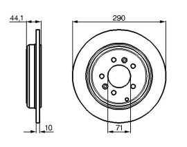 FREN DİSKİ. ÖN. 290 / 10-8 MM