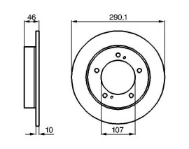 FREN DİSKİ. ÖN. 290 / 10-9 MM