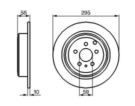 FREN DİSKİ. ÖN. 295 / 10-8 MM