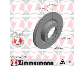FREN DİSKİ. ÖN. 318.5 /28-26 MM . HAVA KANALLI 0986479R46-986479T36
