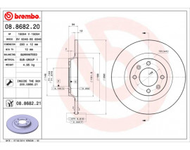 FREN DISKI ON ARKA UV COATED PEUGEOT