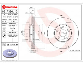FREN DISKI ON HAVALI 280-5 - HONDA ACCORD 2003 2008 2.4-2.2 CTDI